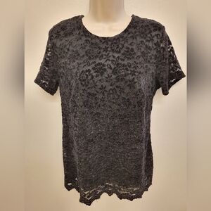NWT Teddi Rose Lace Blouse